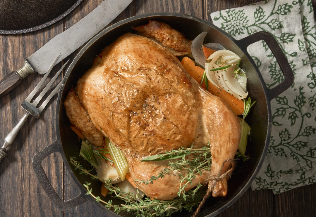 Kettle Chicken & Vegetables au Jus